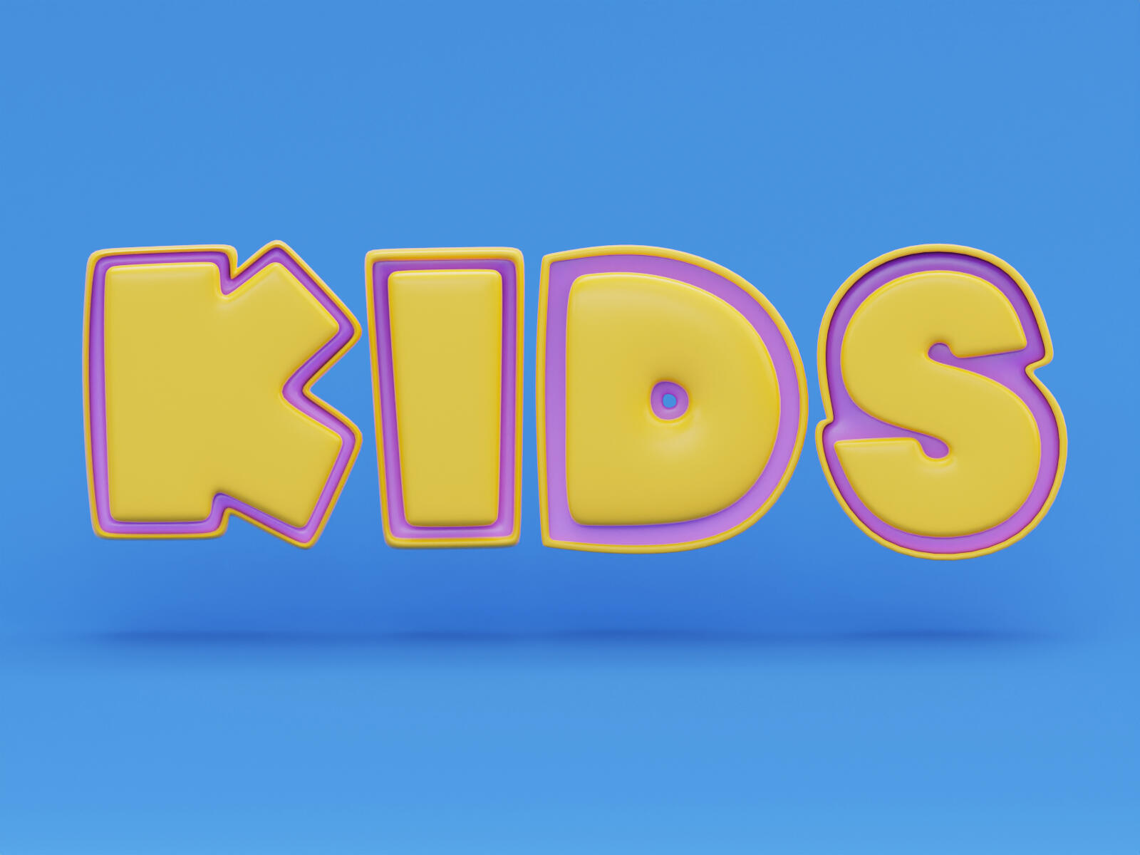 3D for kids from FONTZ 3D collection