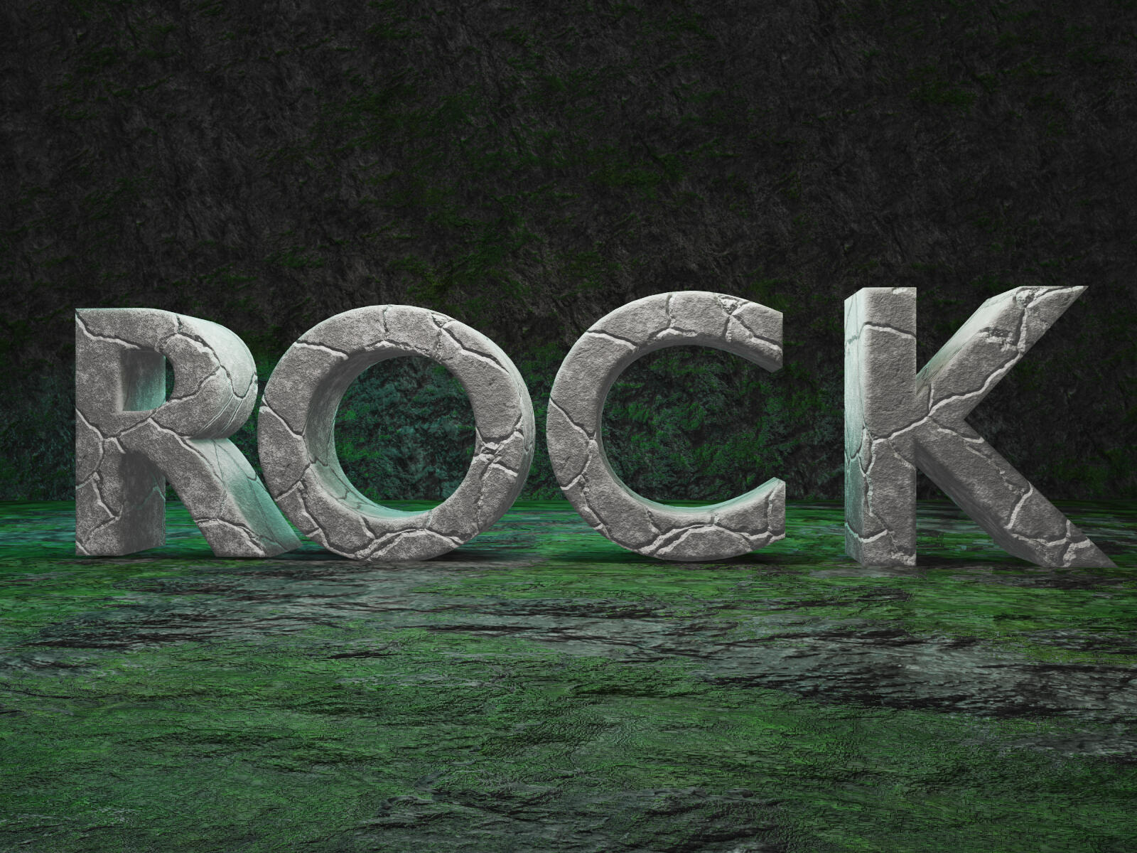 Rock 3D font from FONTZ 3D collection