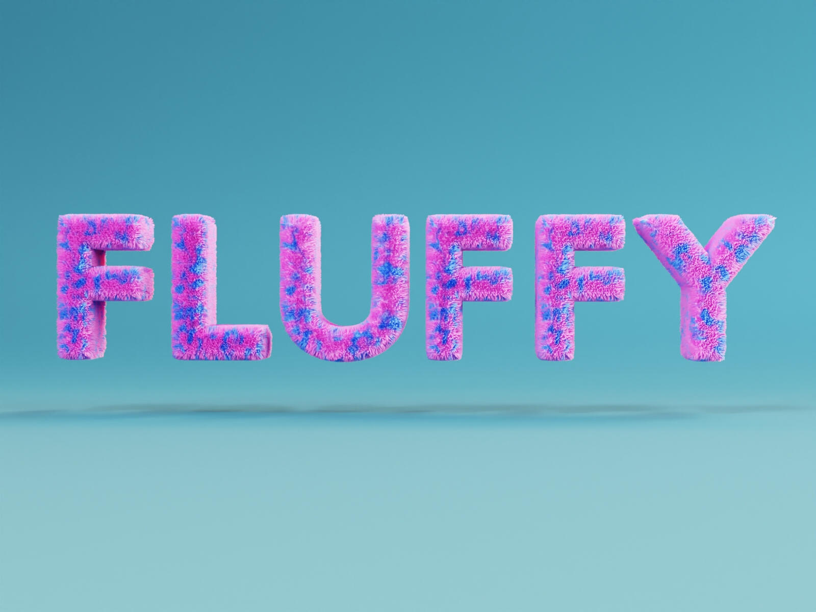 Fluffy 3D font from FONTZ 3D collection