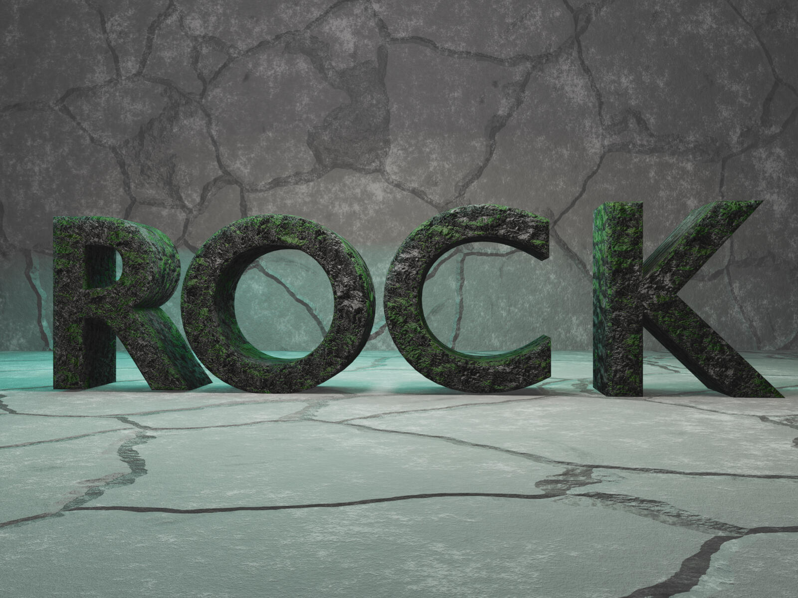 Rock 3D font from FONTZ 3D collection