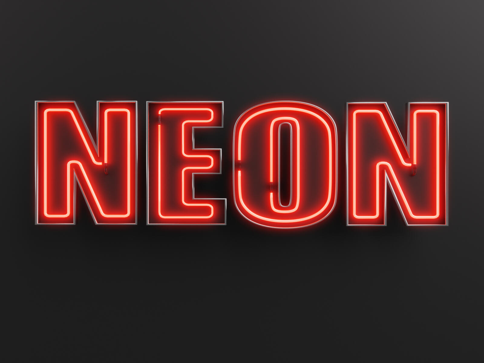 Neon 3D font from FONTZ 3D collection